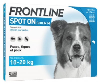 Frontline Spot-On Dog Size M 6 Pipettes