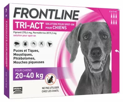 Frontline Tri-Act Dogs 20-40Kg 6 Pipettes