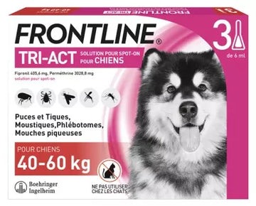 Frontline Tri-Act Dogs 40-60Kg 3 Pipettes