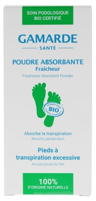 Gamarde Organic Absorbent Powder Excessive Feet Perspiration 35G