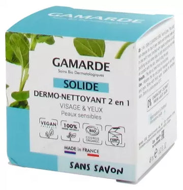 Gamarde Solid 2-In-1 Dermo-Cleaner Organic 48Ml