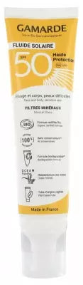 Gamarde Sun Care Fluid High Protection Spf50 Organic 100Ml