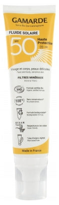 Gamarde Sun Care Fluid High Protection Spf50 Organic 100Ml