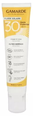 Gamarde Sun Care Fluid High Protection Spf30 Organic 100Ml