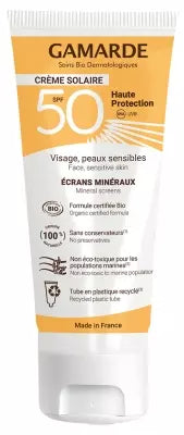 Gamarde Sun Face Cream Spf50 Organic 40 Ml