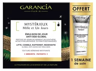 Garancia Mystérieux Mille Et Un Jours Global Anti-Ageing Day Emulsion 30Ml + Repulpant 5Ml Free