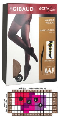 Gibaud Activline Support Tights 70 Deniers Beige