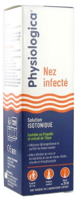 Gifrer Physiologica Isotonic Solution Infected Nose Spray 20Ml