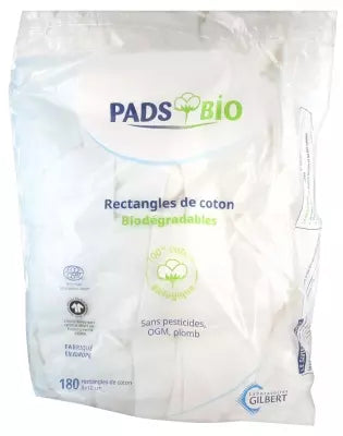 Gilbert Organic Pads 180 Cotton Rectangles 8 X 10Cm