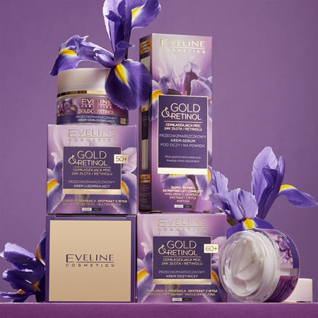 Eveline Cosmetics Gold & Retinol Cream Serum To Treat Eye Wrinkles