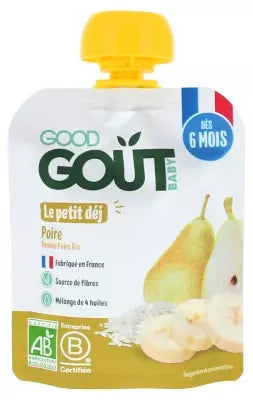 Good Goût Breakfast Organic Pear From 6 Months 70G