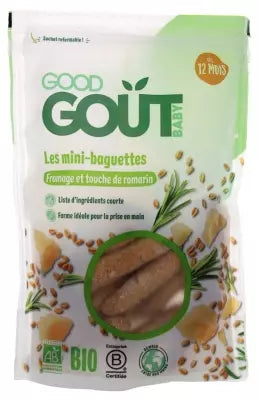 Good Goût Mini-Baguettes With Cheese And Touch Of Rosemary From 10 Months Organic 70G