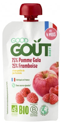 Good Goût Organic Gala Apple Raspberry From 4 Months 120G