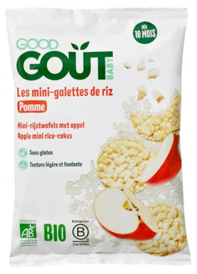 Good Goût Organic Mini Apple Rice Cakes From 10 Months 40 G