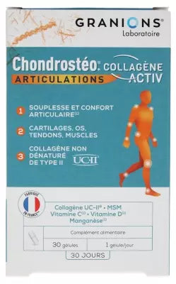 Granions Chondrostéo Joints Collagen Activ 30 Capsules