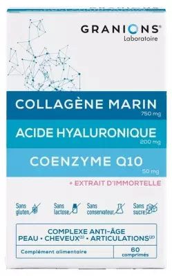 Granions Marine Collagen Hyaluronic Acid Coenzyme Q10 60 Tablets