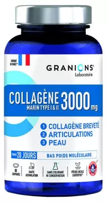 Granions Marine Collagen Type I And Ii 3000 Mg 80 Tablets