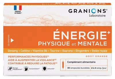 Granions Physical And Mental Energy 30 Ampoules