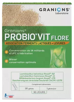 Granions Probio'Vit Flore 30 Capsules