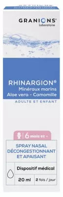 Granions Rhinargion Decongestant And Soothing Nasal Spray 20Ml