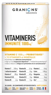 Granions Vitamineris Immunity 1000Mg 30 Effervescent Tablets