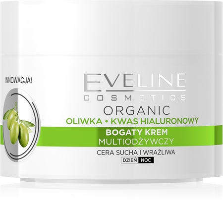 Eveline Cosmetics Green Olive Anti-Wrinkle Day And Night Cream With Olive Extract 