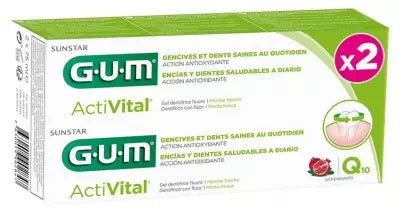 Gum Activital Toothpaste Q10 2 X 75Ml