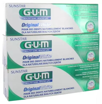 Gum Original White Toothpaste 3 X 75Ml