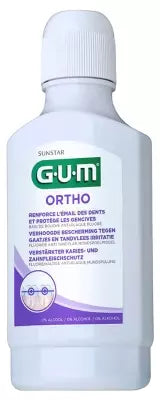 Gum Ortho Fluorinated Anti-Plaque Mouthwash 300Ml