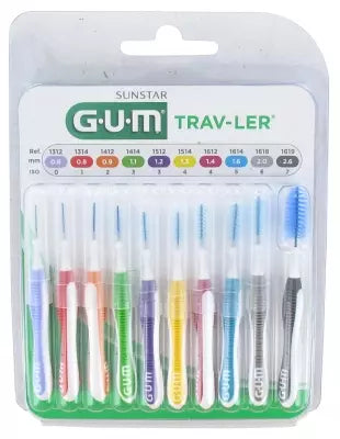 Gum Trav-Ler 10 Interdental Brushes