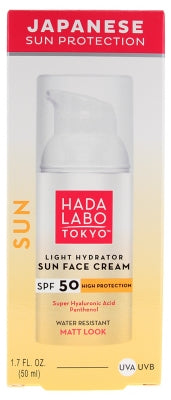 Hada Labo Tokyo Sun Moisturizing Face Cream Water Resistant Spf50 50 Ml
