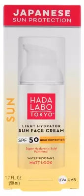 Hada Labo Tokyo Sun Moisturizing Face Cream Water Resistant Spf50 50 Ml