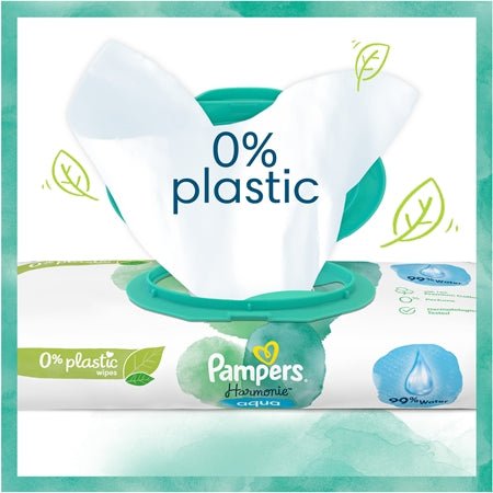 Pampers Harmonie Aqua Wet Wipes For Kids 