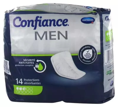 Hartmann Confidence Men 14 Absorbent Protections 3 Drops