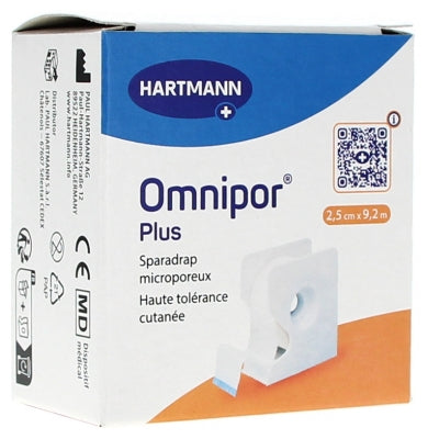 Hartmann Omnipor Plus Microporous Hypoallergenic Sparadrap 2,5Cm X 9,2M