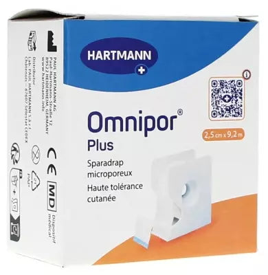 Hartmann Omnipor Plus Microporous Hypoallergenic Sparadrap 2,5Cm X 9,2M