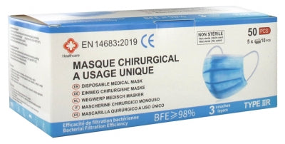 Healthcare Disposable Medical Mask Type Iir Efb 98% 50 Masks