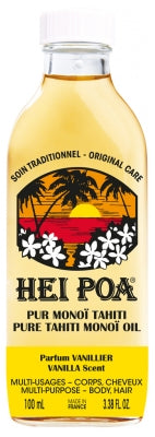 Hei Poa Pure Tahiti Monoi Oil Vanilla Scent 100Ml
