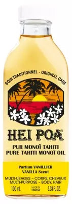 Hei Poa Pure Tahiti Monoi Oil Vanilla Scent 100Ml