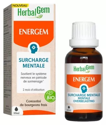 Herbalgem Energem Mental Overload Organic 30 Ml