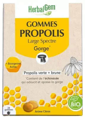 Herbalgem Organic Propolis Large Spectrum 24 Gums