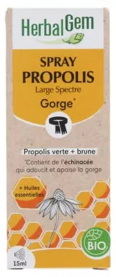 Herbalgem Organic Propolis Spray 15Ml