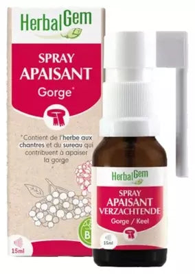 Herbalgem Organic Throat Soothing Spray 15Ml