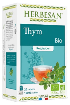 Herbesan Infusion Thyme Respiration Bio 20 Sachets