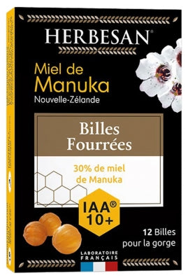 Herbesan Manuka Honey Filled Balls Iaa 10+ 12 Balls