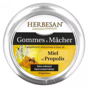 Herbesan Propolis Honey Gums To Chew 45 Gums