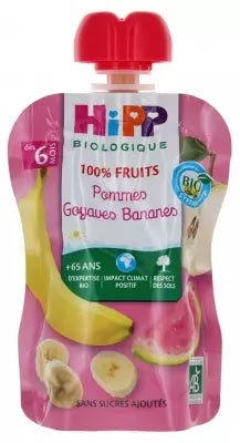 Hipp 100% Fruits Apples Guavas Bananas Gourd From 6 Months Organic 90G