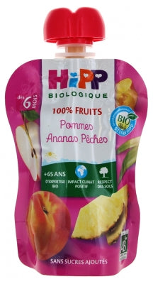 Hipp 100% Fruits Gourd Apples Pineapples Peaches From 6 Months Organic 90G