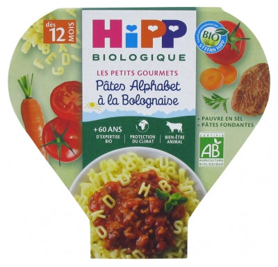 Hipp The Little Gourmets Alphabet Pastas With Bolognese From 12 Months Organic 230G