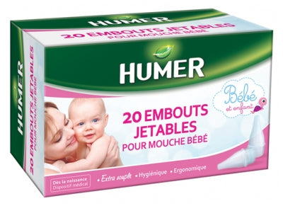 Humer 20 Disposable Ends For Baby Nose Blower